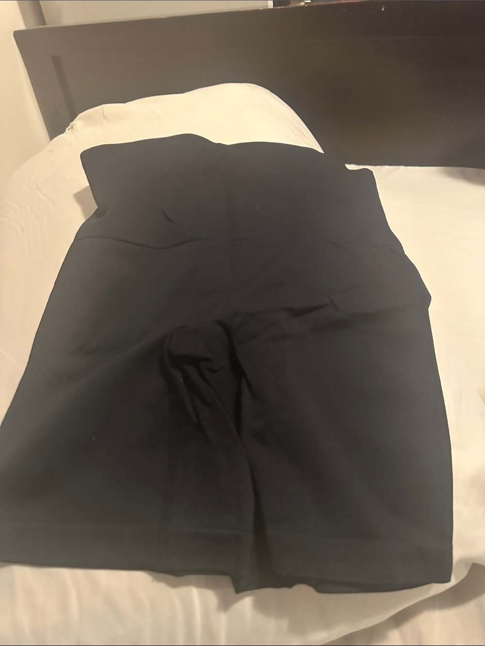 Ina Black High-Waist Shaping Shorts